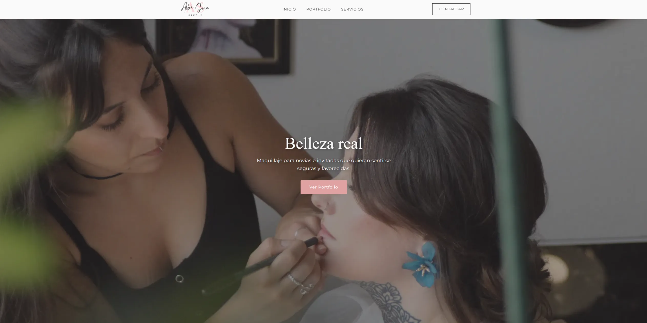 Captura del proyecto Portfolio Profesional - Alba Sona