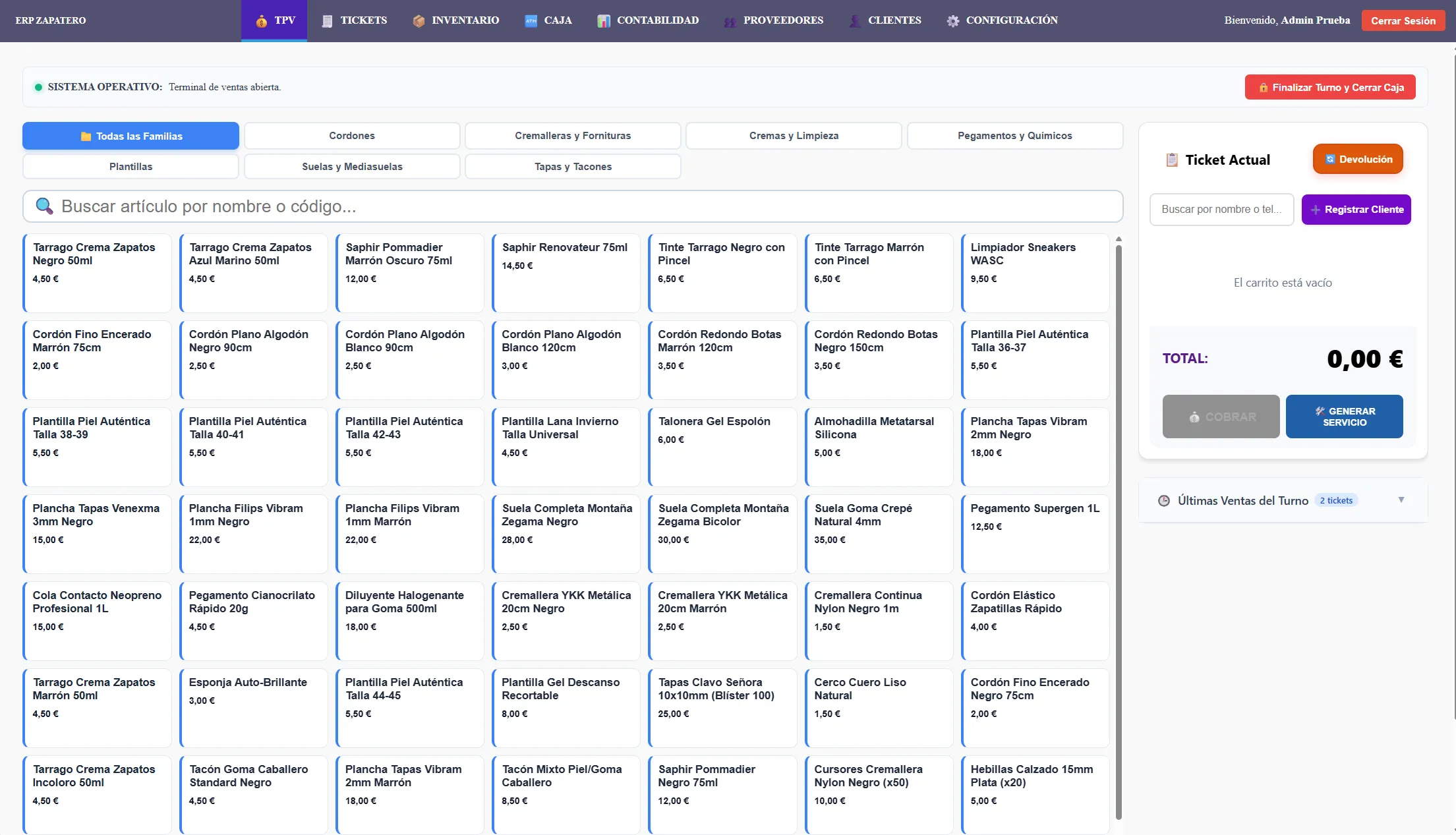 Captura de ERP & TPV Multitenant Empresarial (Arquitectura Backend & Análisis)